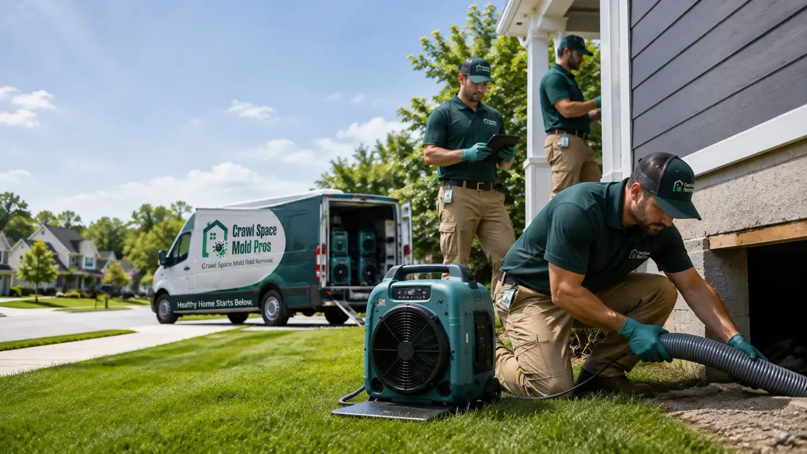 Crawl Space Mold Removal in Berryton, KS